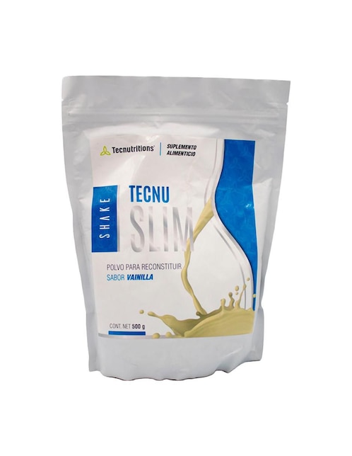 Suplemento alimenticio Tecnu Slim Tecnutritions con proteína de suero de leche sabor vainilla 500 g