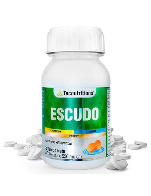 Escudo Tecnutritions con multivitamínico, vitamina d 23 y minerales de 60 tabletas