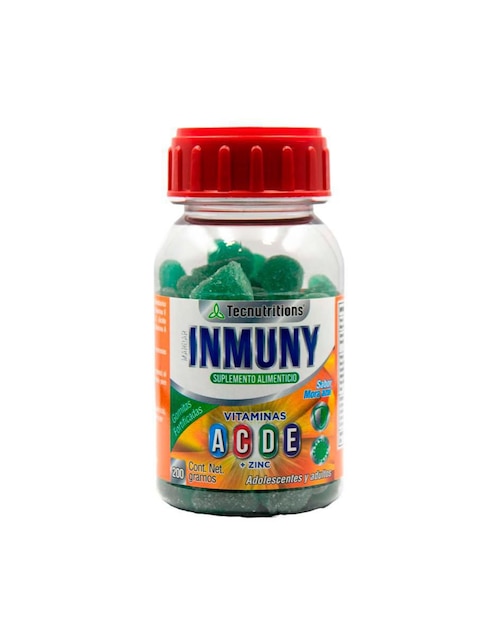 Suplemento alimenticio Inmunity (Mandarinmuny) Tecnutritions con multivitamínico, vitamina d 23 y minerales sabor mora azul 200 g