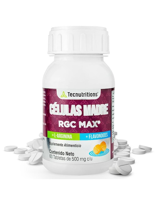RGC Max Tecnutritions con l-arginina de 60 tabletas