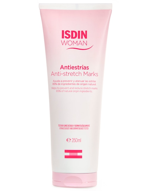 Crema para cuerpo recomendada para prevenir la aparición de estrías de día Anti Stretch Isdin Woman para todo tipo piel
