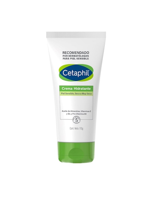 Crema para rostro y cuerpo recomendada para hidratar de día y noche Cetaphil para piel seca
