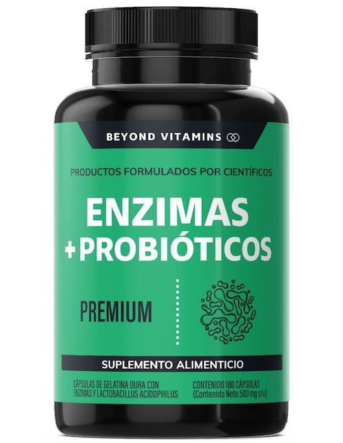 Enzimas digestivas + probióticos Beyond Vitamins 180 caps