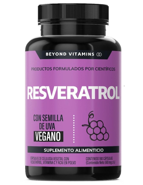 Resveratrol Vegano Beyond Vitamins 180 caps