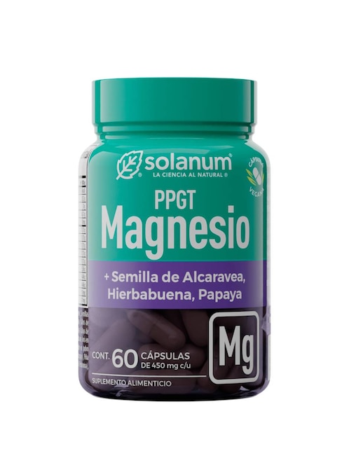 PPGT Magnesio Vitamina Solanum cápsulas
