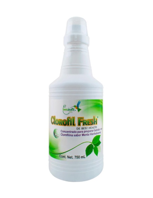 Clorofil Fresh Best Health con concentrado de clorofila sabor menta - hierbabuena 750 ml