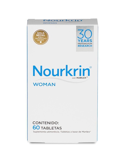 Tratamiento capilar anticaída del cabello woman  Nourkrin con marilex 60 tabletas