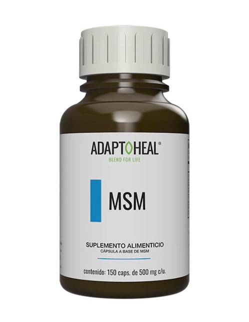 ADAPTOHEAL Msm Adaptoheal con metilsulfonilmetano sabor natural 150 cápsulas