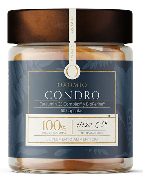 Condro de Oxomio - Joint Support Oxomio con curcumina al 95% de curcuminoides de 60 cápsulas