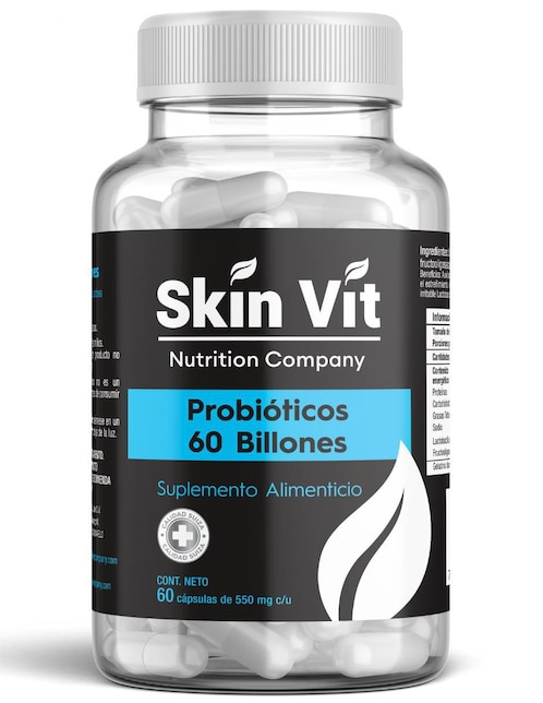 Probióticos Skin Vit Nutrition Company con 60 cápsulas