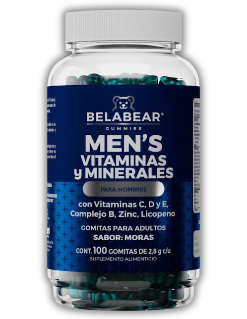 Multivitaminico Belabear con vitamina C sabor moras 100 gomitas