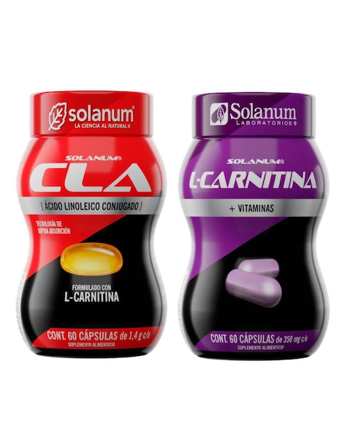 Cla + l-carnitina twopack Solanum con cla 60 cápsulas