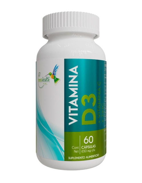 Vitamina D3 Best Health 60 cápsulas