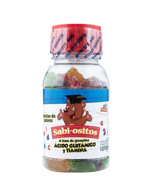 Sabi-Ositos Honeyland con ácido glutámico + vitamina b1 sabor cítrico de 120 gomitas