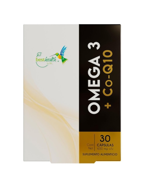 Omega 3 + CoQ10 Best Health sabor 30 cápsulas