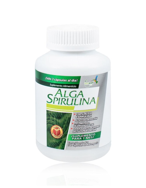 Alga Spirulina de 100 cápsulas 1