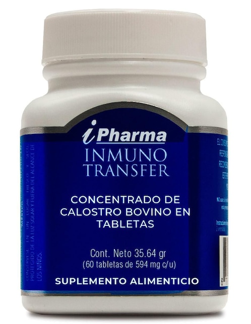 Inmuno Transfer Concentrado de Calostro Bovino I Pharma sabor natural 35.6 g