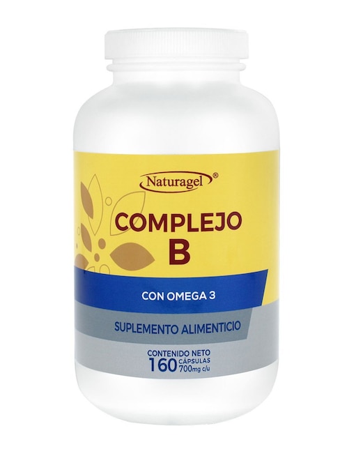 Complejo B con omega 3 Naturagel 160 cápsulas