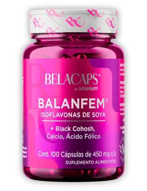Belanfem Solanum con isoflavonas 100 tabletas