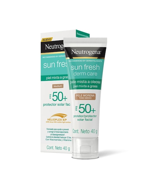 Protector solar Fps 50+ piel morena Neutrogena Sun Fresh 40 g