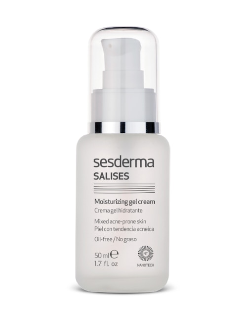 Crema facial recomendada para acné de día y noche Sesderma Salises para piel mixta y grasa