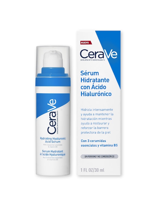 Sérum hidratante facial Hyaluronic Acid CeraVe de piel seca