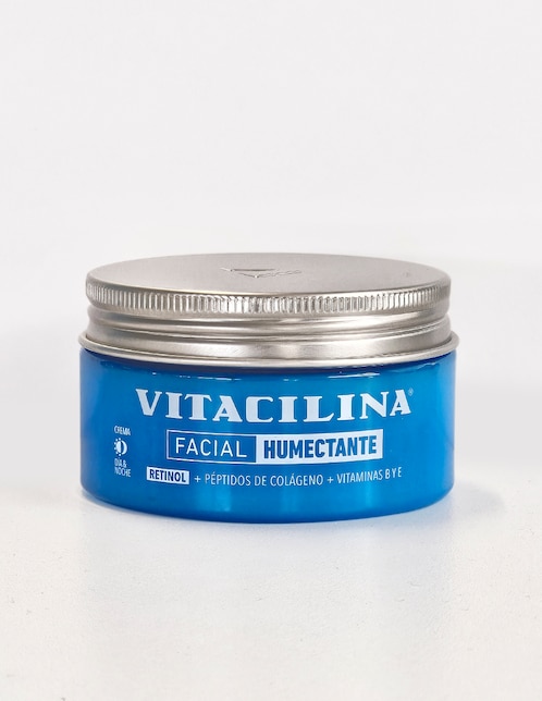 Crema facial recomendada para humectar de día y noche antiarrugas Vitacilina para todo tipo piel