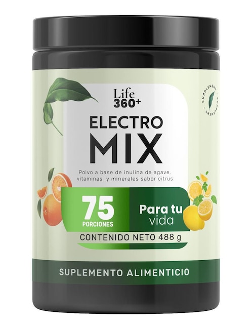 Suplemento Alimenticio Hidratación Life360+ con vitamina C sabor cítrico 488 g