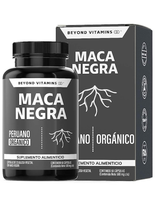 Maca Negra Beyond Vitamins 60 cápsulas