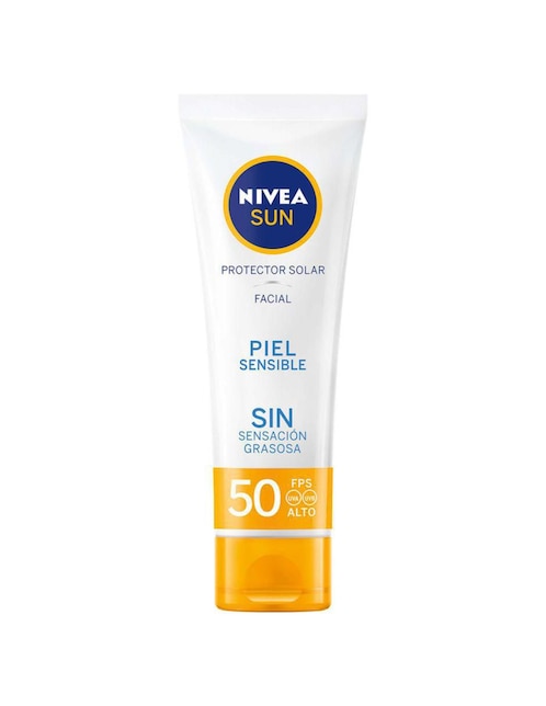 Protector solar facial Nivea Sun piel sensible FPS 50 de 50 ml