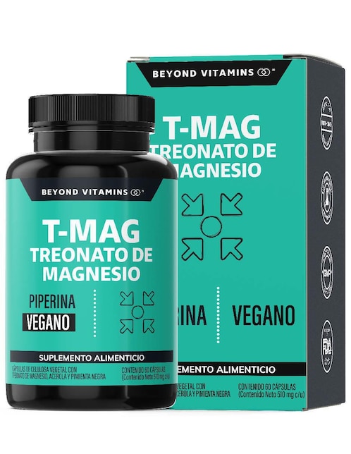 T-MAG Treonato de Magnesio Beyond Vitamins 60 cápsulas