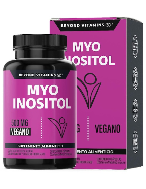 MYO Inositol y colágeno hidrolizado Beyond Vitamins 60 cápsulas