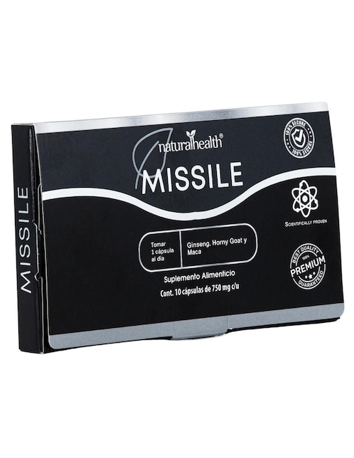 Missile Premium con maca de 10 cápsulas 1