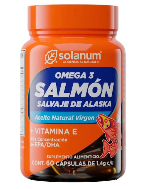 Omega 3 Salmón Salvaje de Alaska Solanum 60 cápsulas