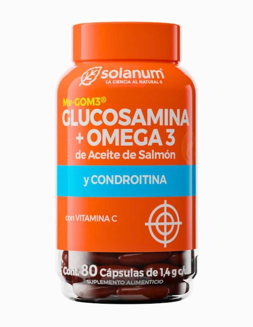 Glucosamina + Omega 3 Solanum 80 cápsulas