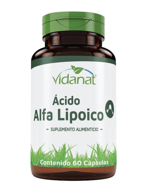 Ácido Alfa Lipoico Vidanat Vidanat con ácido alfa lipoico de 60 cápsulas
