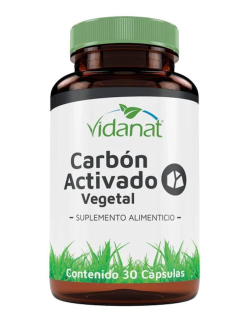 Carbón Activado Vegetal Vidanat de 30 cápsulas