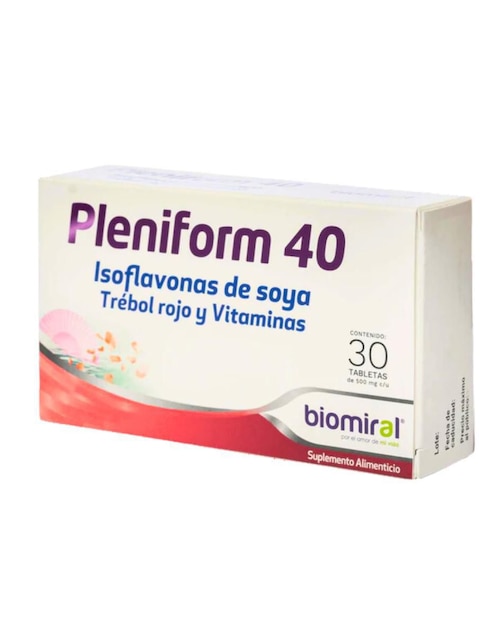 Pleniform 40 Biomiral con isoflavonas 30 tabletas