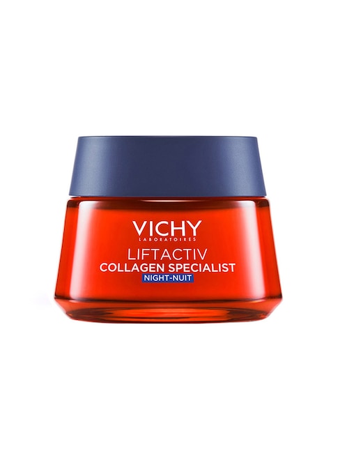 Crema facial recomendada para prevenir signos de la edad de noche Collagen Specialist Vichy Liftactiv para todo tipo de piel