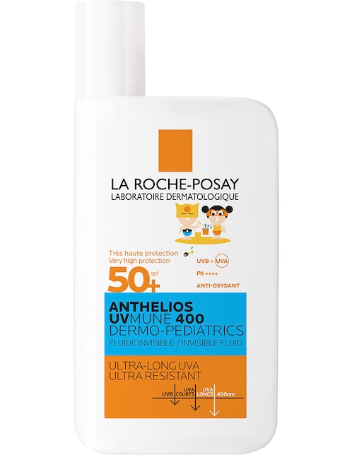 Protector solar FPS 50+ UVMUNE 400 Dermo-Pediatrics Fluido Invisible La Roche Posay Anthelios 50 ml