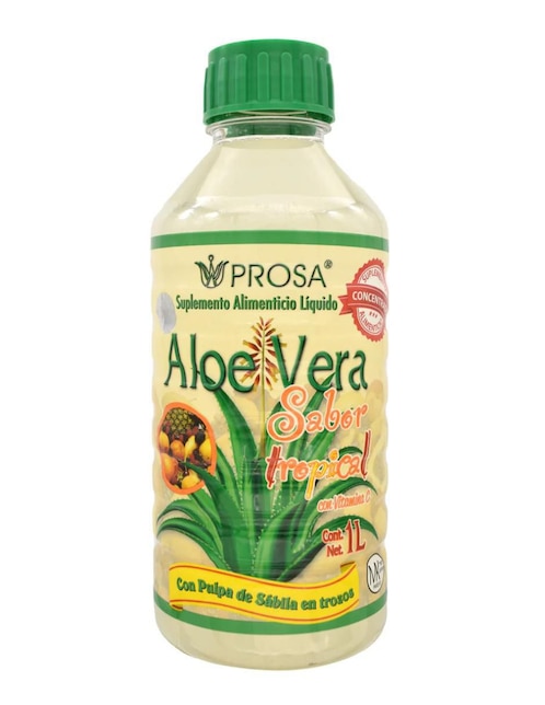 Bebida Aloe Vera Tropical con aloe barbadensis sabor natural de 1 l Bebida Aloe Vera Tropical con aloe barbadensis sabor natural de 1 l