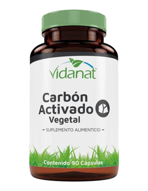 Carbón Activado Vegetal Vidanat de 90 cápsulas
