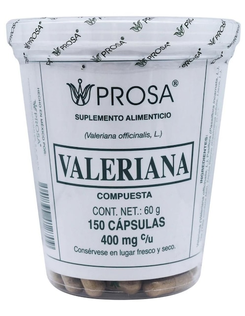 Valeriana Prosa de 150 cápsulas