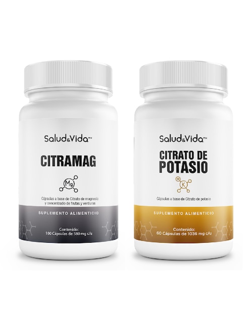 Citrapack de Citrato de Magnesio y Citrato de Potasio Salud & Vida