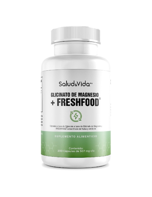 Glicinato de Magnesio Salud & Vida Mx de 200 cápsulas