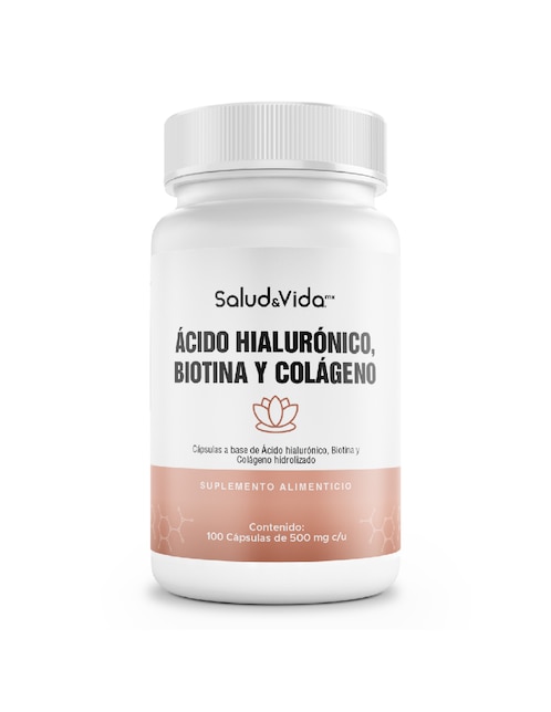 Ácido Hialurónico, Biotina y Colágeno Salud & Vida Mx