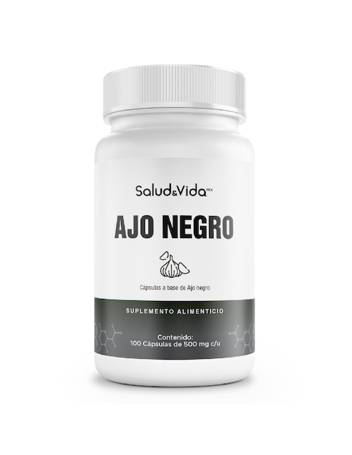 Ajo Negro Salud & Vida Mx de 100 cápsulas