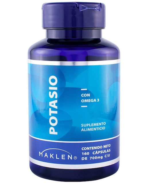 Potasio con Omega 3 Maklen con citrato de magnesio