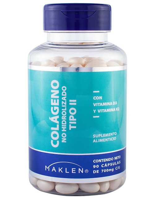 Colágeno No Hidrolizado Tipo II Maklen con colágeno no hidrolizado tipo ii con vitamina k2 y vitamina d3