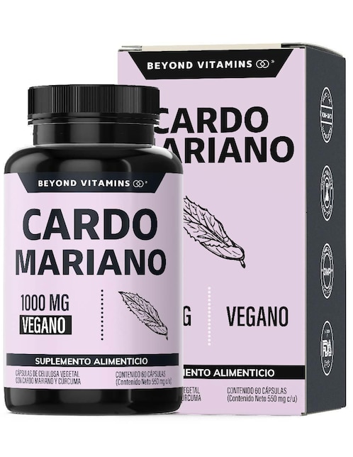 Cardo Marian con Raíz de Cúrcuma Beyond Vitamins de 60 cápsulas